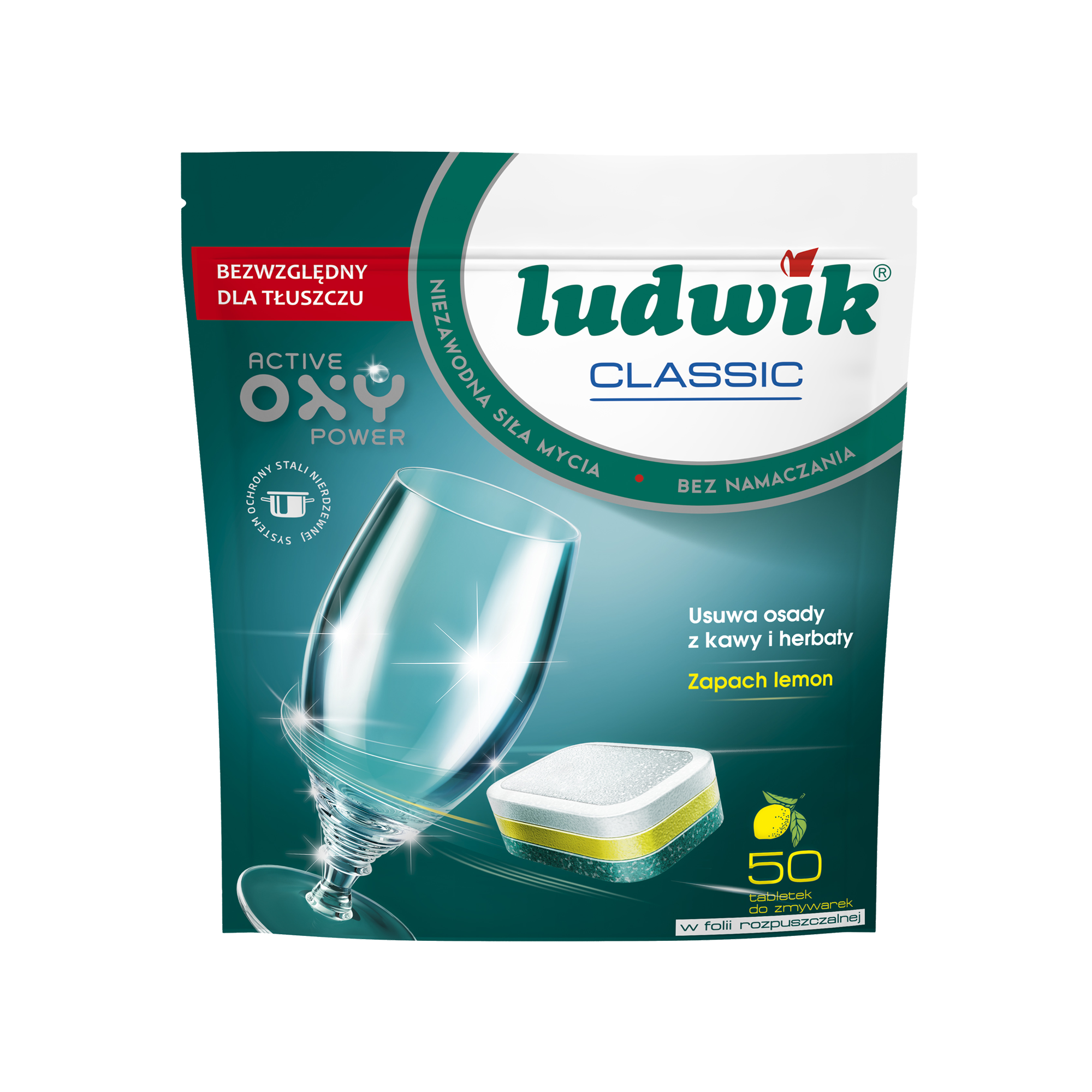 Classic dishwasher tablets in soluble film