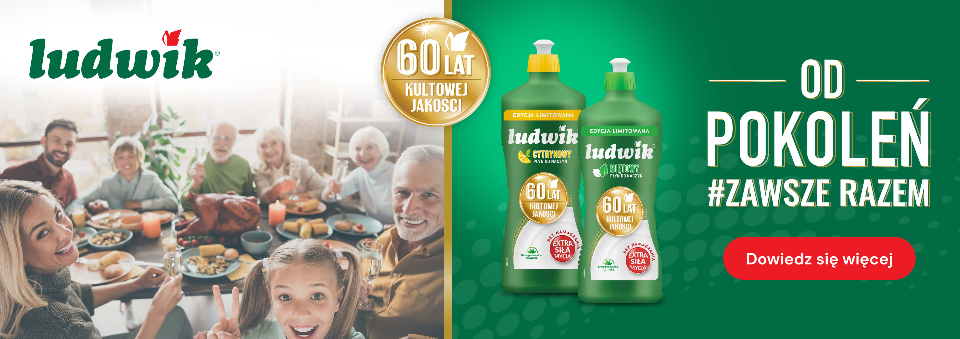 Ludwik płyn do naczyń - od 60 lat z Wami