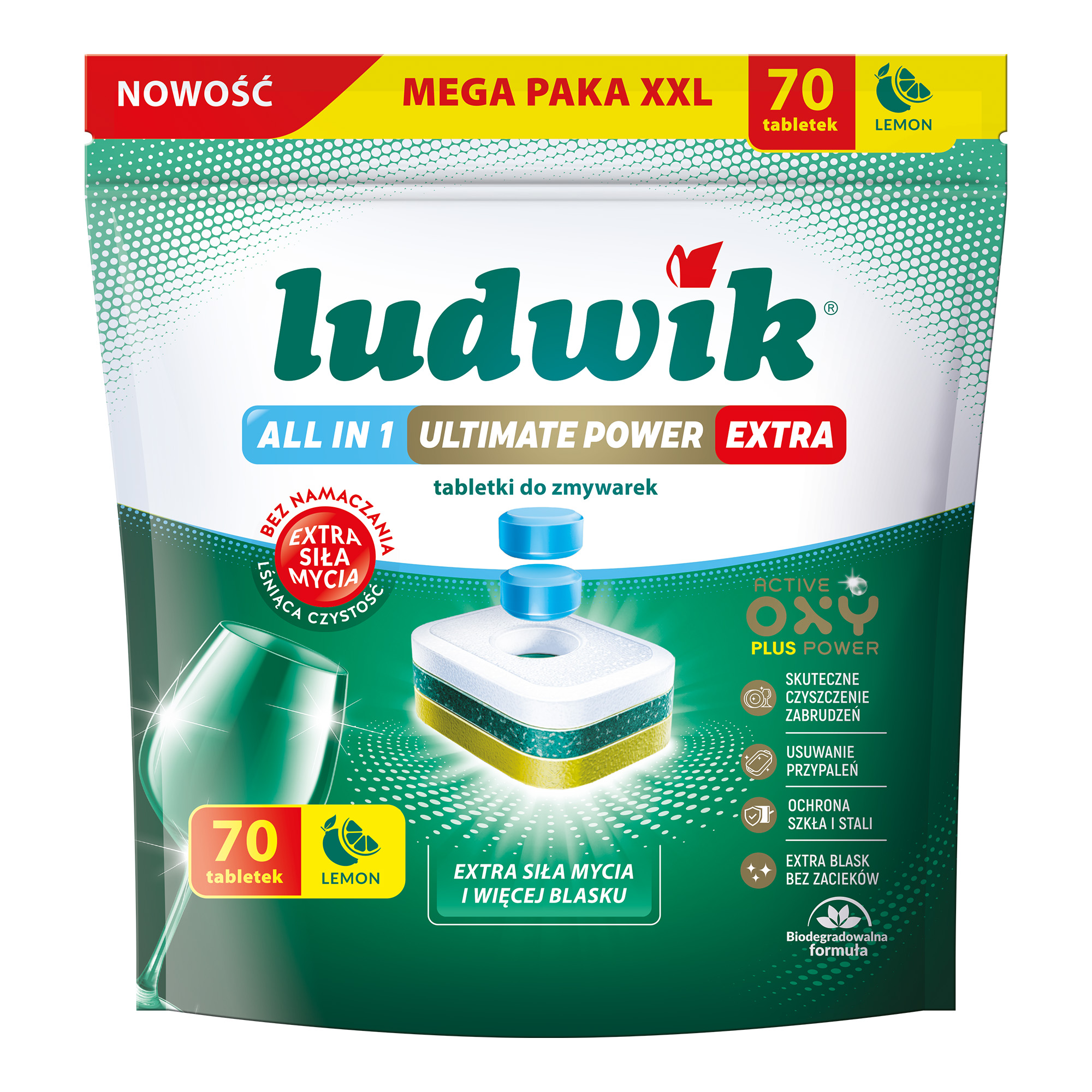 ALL IN 1 ULTIMATE POWER EXTRA tabletki do zmywarek lemon