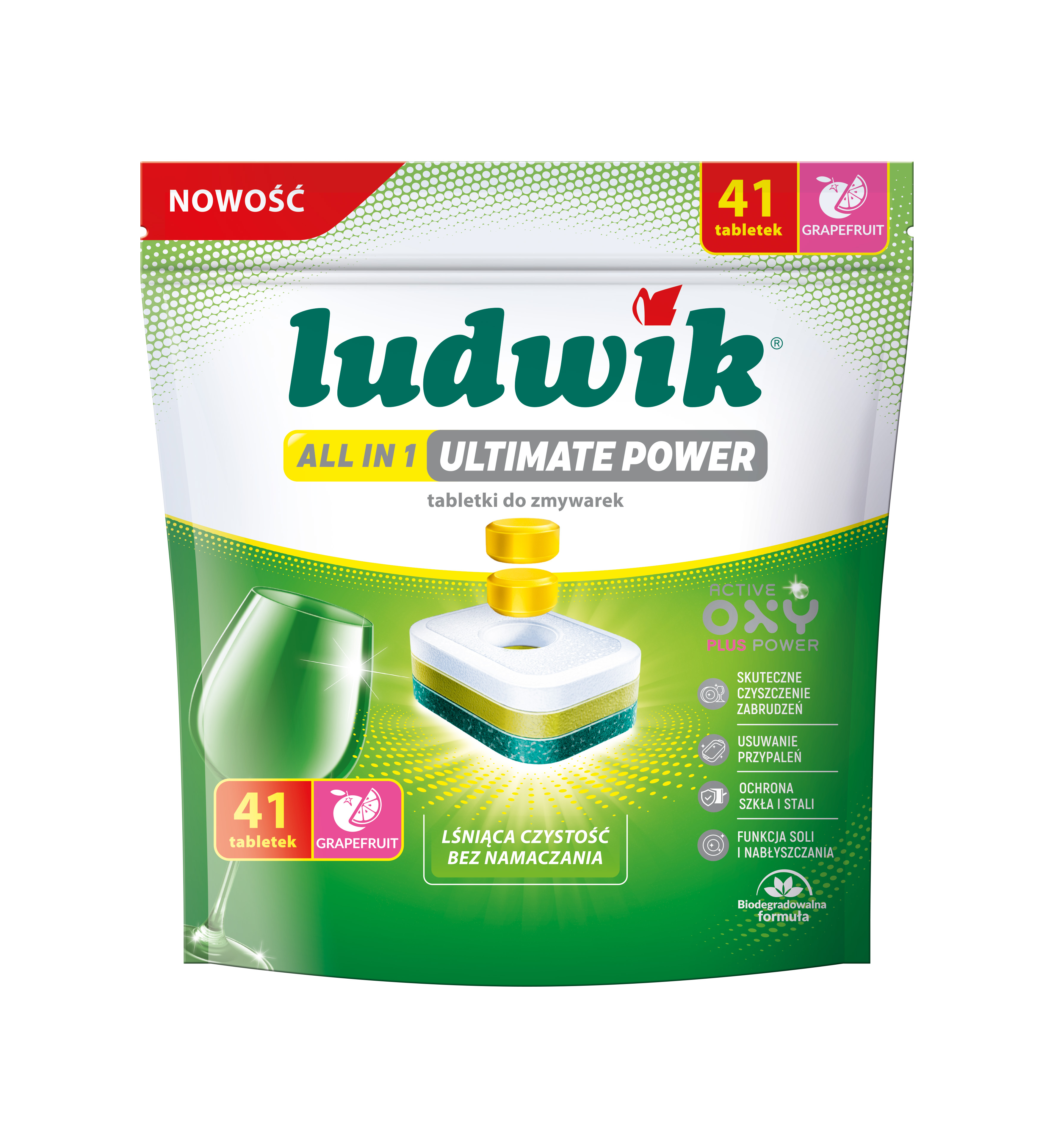 ALL IN 1 ULTIMATE POWER tabletki do zmywarek grapefruit