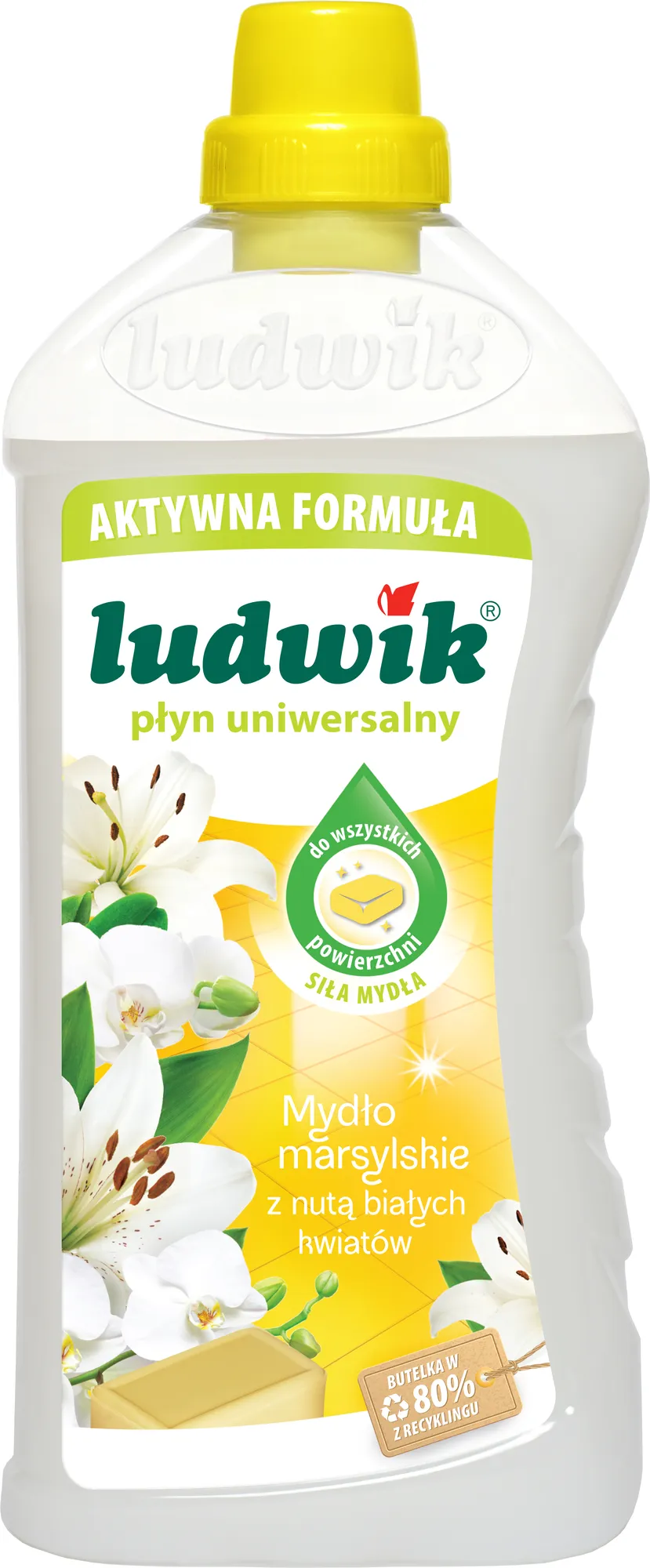 Płyn uniwersalny mydło marsylskie z nutą białych kwiatów