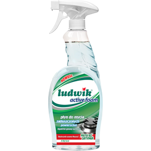 Cleaner for greasy surfaces fresh active foam